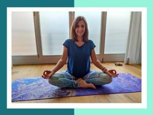 Yogalehrerein Katharina Hettele im Studio