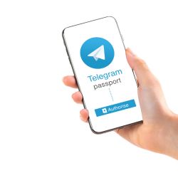 Mock up Telegram qiuadrat